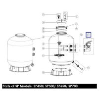 Кран шестиходовой Aquaviva MPV03 (1,5") боковой (88280811W)