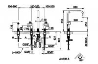 Кухонный смеситель Gessi Inciso 58703 схема 2