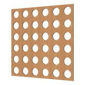 Перфорированная Панель Cosca Форо 16 ХДФ Бук В600хШ1200 мм / Коска..