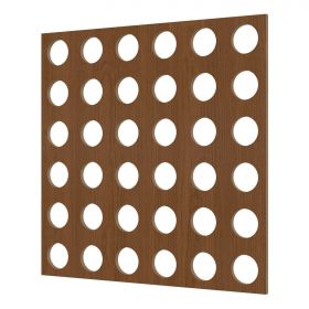 Перфорированная Панель Cosca Форо 16 ХДФ Орех В1250хШ2800 мм / Коска.