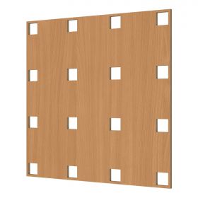 Перфорированная Панель Cosca Квадро 11-45 ХДФ Бук В2790хШ1020 мм / Коска.