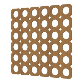 Перфорированная Панель Cosca Цирко ХДФ Ольха В1250хШ2800 мм / Коска.