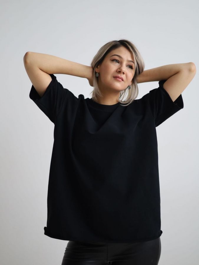 Футболка оверсайз черная