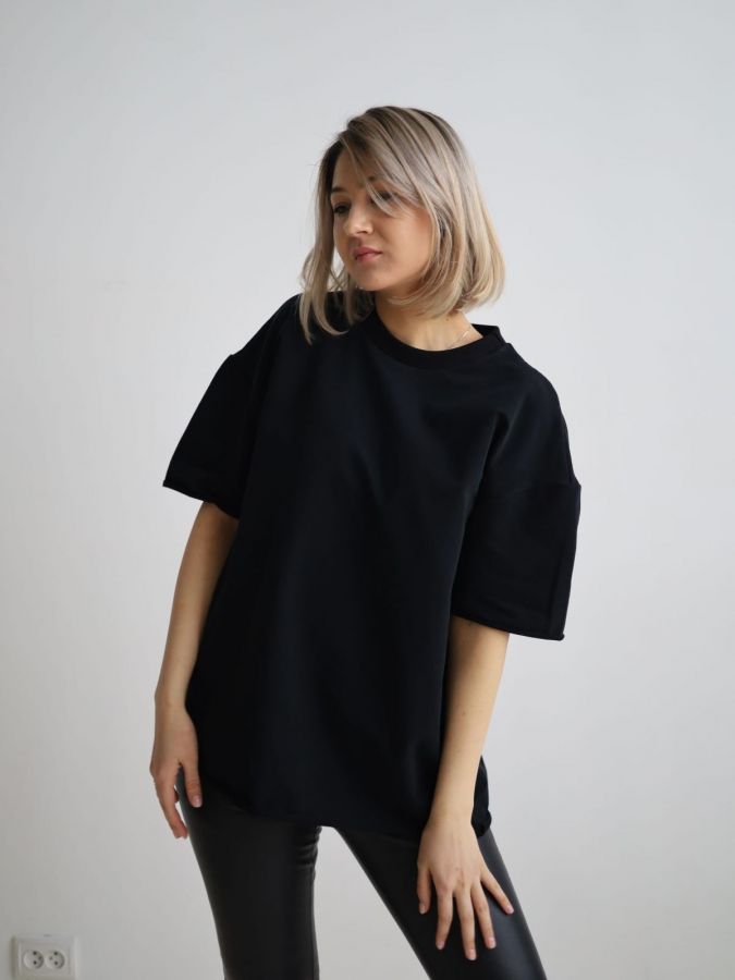 Футболка оверсайз черная
