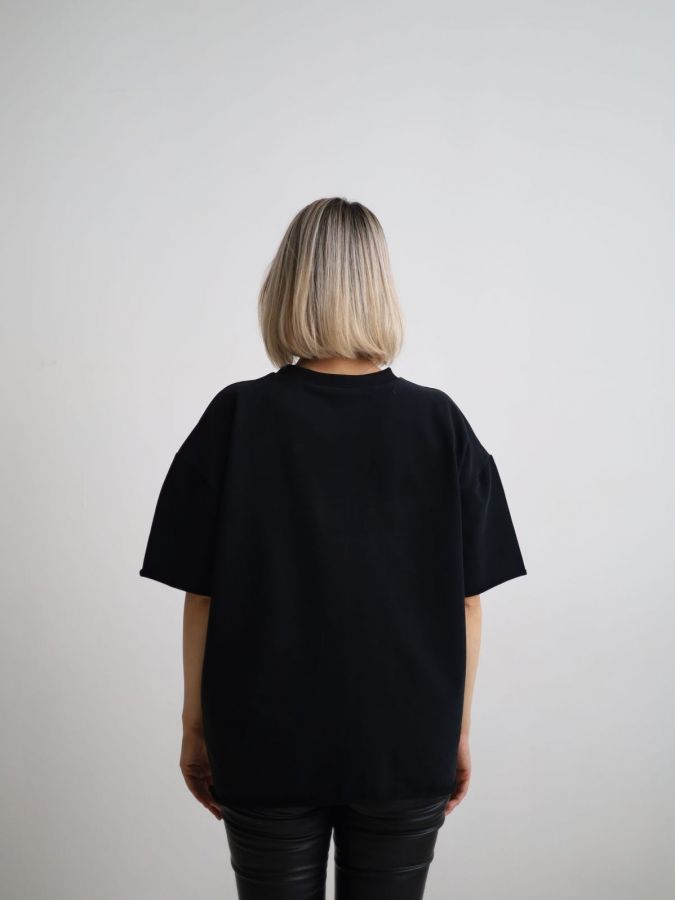 Футболка оверсайз черная