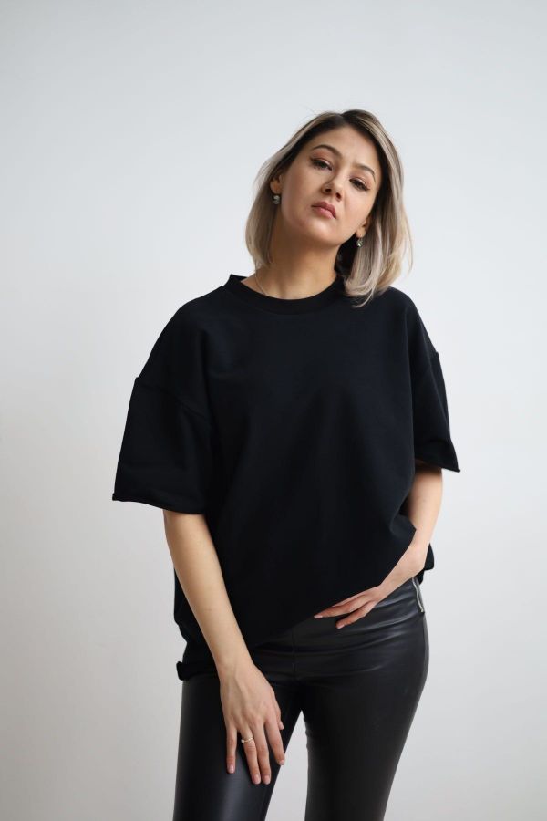 Футболка оверсайз черная