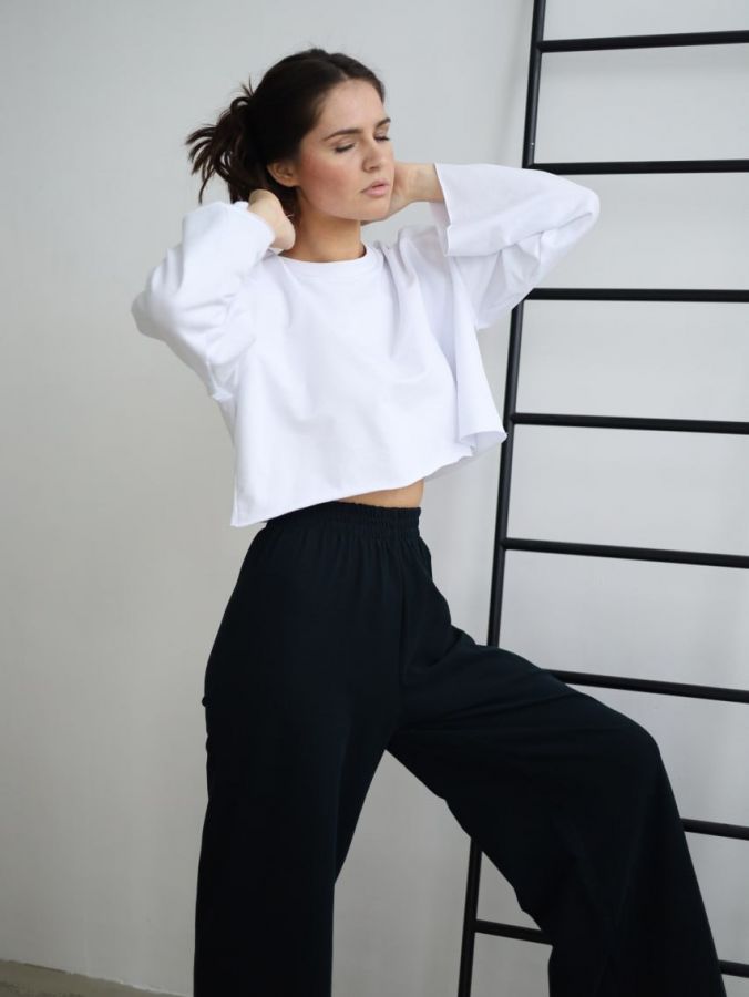 Брюки оверсайз черные