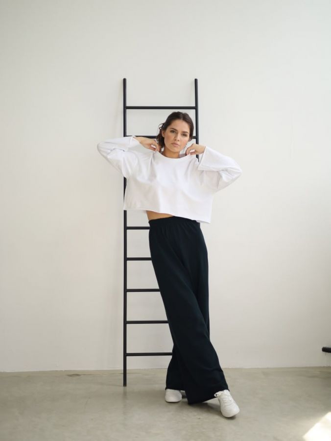 Брюки оверсайз черные