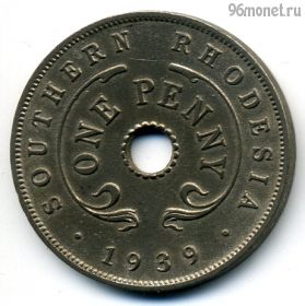 Южная Родезия 1 пенни 1939