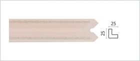 Угол Decor-Dizayn С1025-62S Хай Тек Д2400хВ25хТ25 /Декор Дизайн.