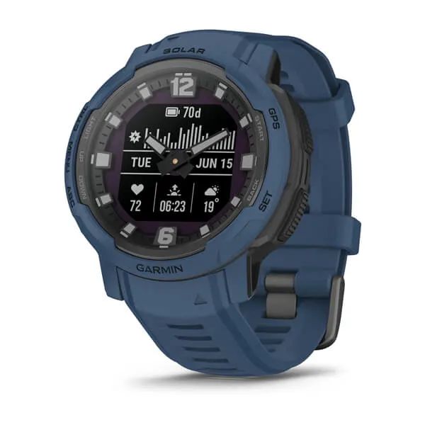 Умные часы Garmin Instinct Crossover Solar синий