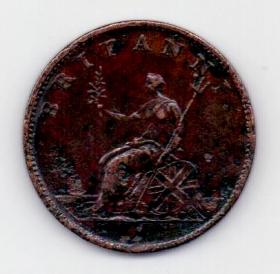 1/2 пенни 1806 Великобритания XF