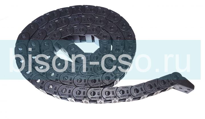 Кабель-канал гибкий 10х20 R18 TMX1000.20.18 открываемые звенья (коннекторы в комплекте)