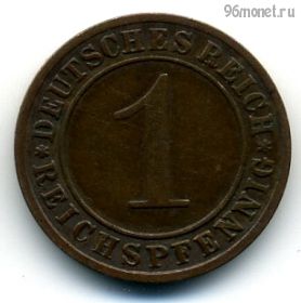 Германия 1 рейхспфенниг 1930 F