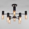 Люстра Потолочная в Стиле Лофт Eurosvet 70125/8 Золотая и Черная, Метал / Евросвет.