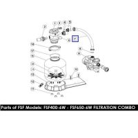 Шланг подключения фильтр-насос с муфтами для ф/у Aquaviva FSF650 89032401