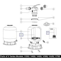 Дюзовая коробка в комплекте с трубой для Aquaviva V450 89010105