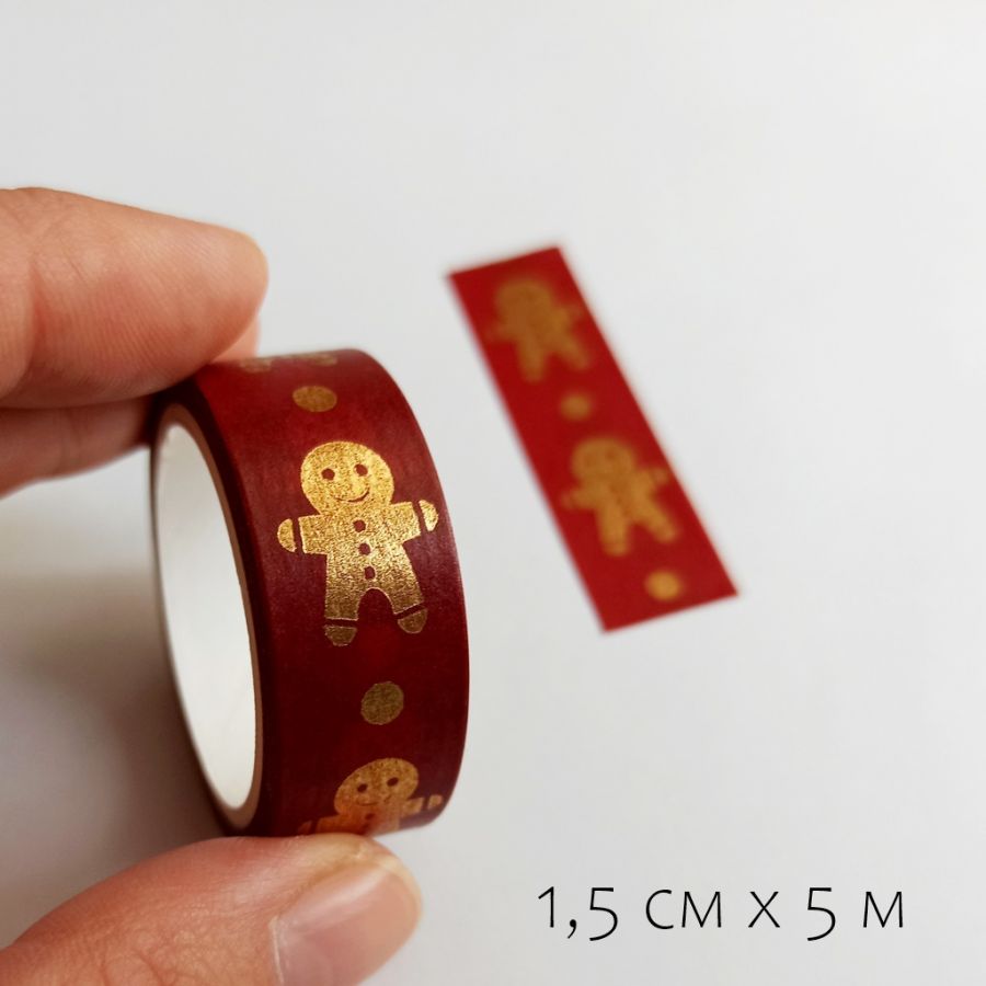 Декоративный скотч снеговик