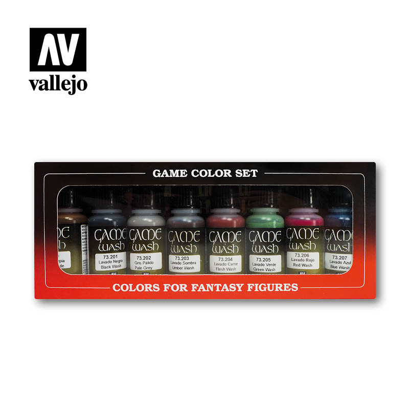 Набор красок Vallejo - Game Color Washes (8 красок по 17 мл)