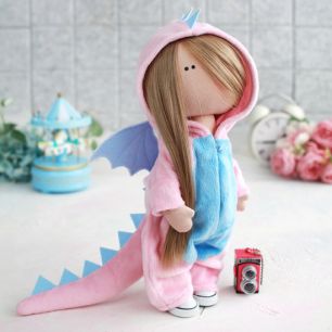 Набор для шитья текстильной куклы дракон Ингрид