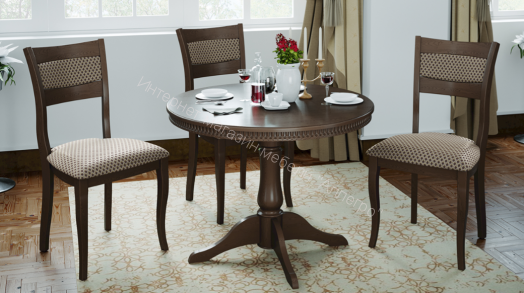 Стол обеденный «Орландо Т1» Исп.2 (Орех темный)