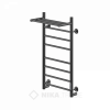 Полотенцесушитель Ника WAY II-80/40 U с Полкой Черный Матовый