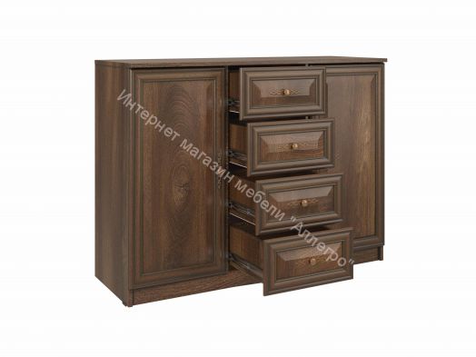 Комод 06.65 Габриэлла New 1200 мм, Дуб кальяри/ПВХ Дуб коньяк