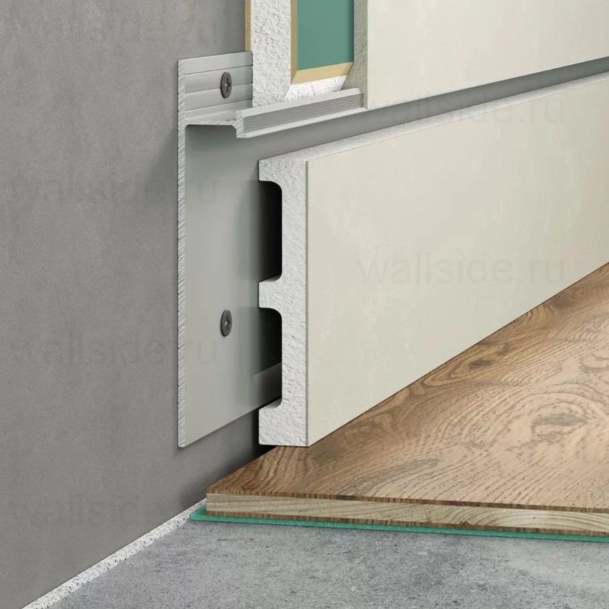 Скрытый плинтус Laconistiq Strong чёрный