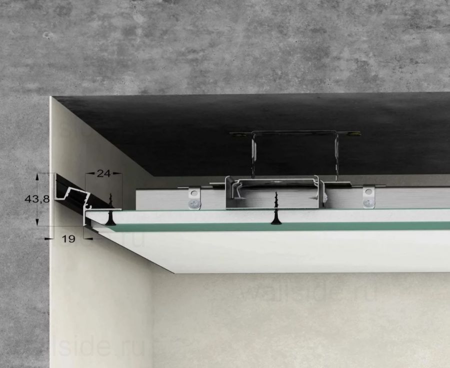 Потолочный теневой профиль Gips Laconistiq