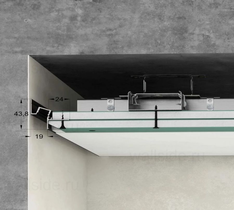 Потолочный теневой профиль Gips Laconistiq