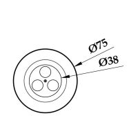 Прожектор светодиодный AquaViva HJ-FG-SS75-1.5, 6W NW (AISI-316)