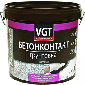 Грунт Бетонконтакт VGT ВД-АК-0301 Контактный 16кг под Штукатурку с Мраморной Крошкой, Белый / ВГТ Бетонконтакт*