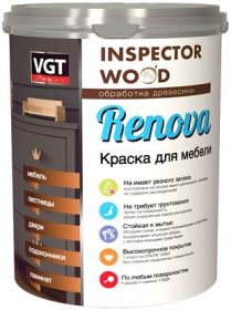 Краска для Мебели Полиуретановая VGT Renova 2.5кг для Окрашивания Столов, Стульев, Кроватей / ВГТ Ренова.