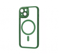 Чехол металлический прозрачный FIBRA с Magsafe для iPhone 14