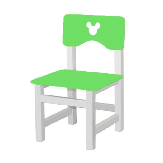 РК-54.1 Стул МДФ нерегулируемый С ФРЕЗЕРОВКОЙ "Зелёный"