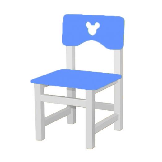 РК-54.1 Стул МДФ нерегулируемый С ФРЕЗЕРОВКОЙ "Синий"