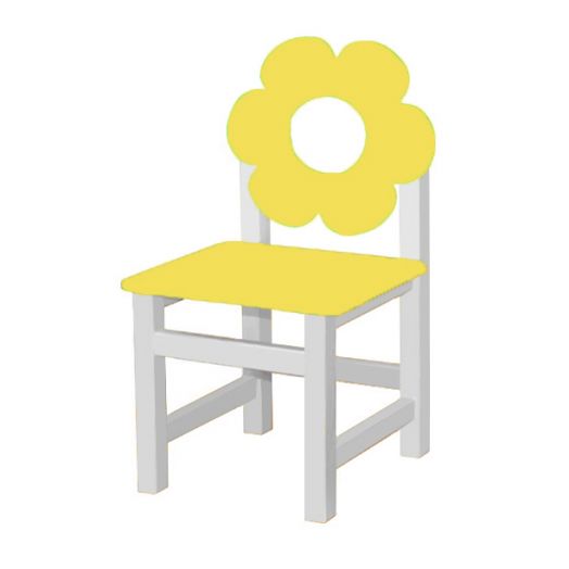 РК-54.2 Стул МДФ нерегулируемый  "Цветок жёлтый"