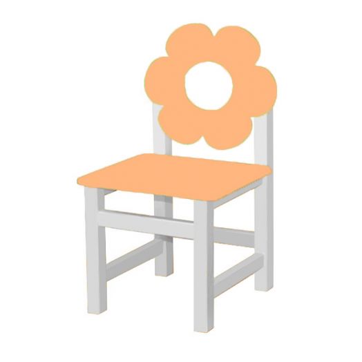 РК-54.2 Стул МДФ нерегулируемый  "Цветок персик"