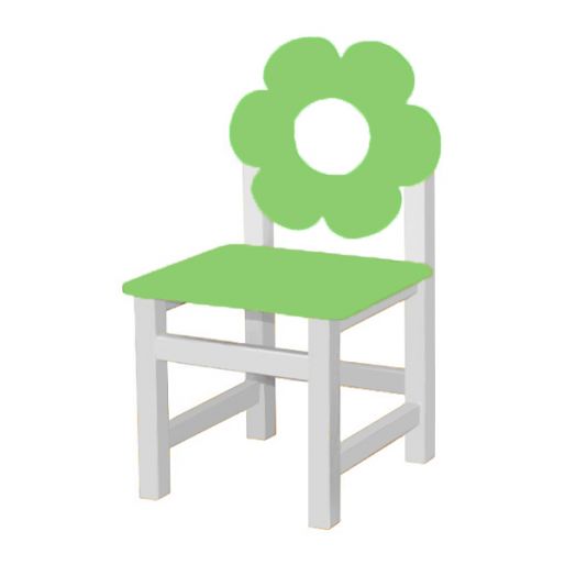 РК-54.2 Стул МДФ нерегулируемый  "Цветок мята"