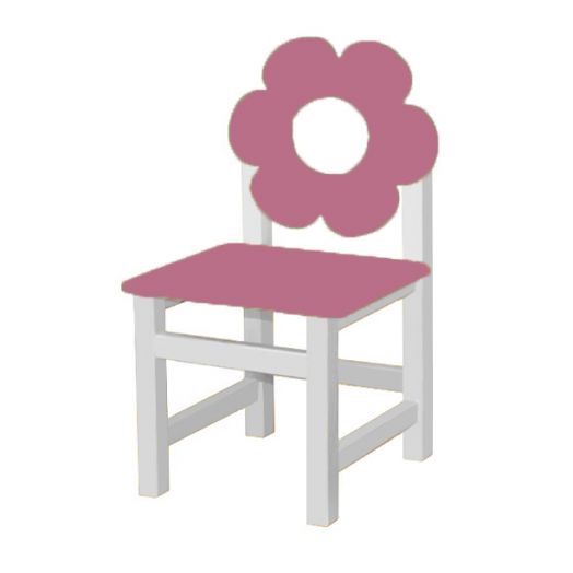 РК-54.2 Стул МДФ нерегулируемый  "Цветок английский розовый"
