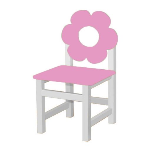 РК-54.2 Стул МДФ нерегулируемый  "Цветок пинк"
