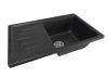 Мойка Ника ML-GM19 с Крылом, Черная (308), 495*750*200ММ.