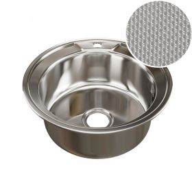 Мойка Ника Круг D 51 (0,8) ВЫП 3 1/2 MIXLINE (Глуб. Чаши 18СМ) с Сифоном без Гофры Декор.