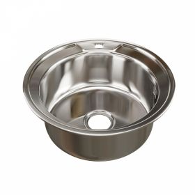 Мойка Ника Круг D 51 (0,6) ВЫП 3 1/2 MIXLINE (Глуб. Чаши 17СМ) с Сифоном.