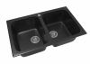 Мойка Ника ML-GM23 Двухчашевая, Черная (308), 495*775*200ММ.