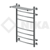 Полотенцесушитель Ника ЛД (Г) ВП-80/60/66 с Полочкой Водяной с Боковым Подключением.