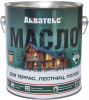 Масло для Террас, Лестниц, Полов Акватекс Бесцветное  0.75л для Внутренних и Наружных Работ.