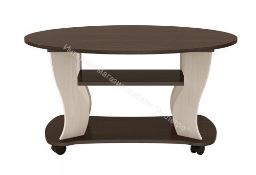 Журнальный стол Сатурн-М05, Вудлайн кремовый/Венге