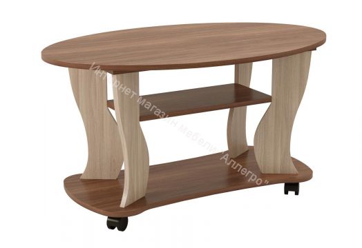 Журнальный стол Сатурн-М05, ясень шимо темный / ясень шимо светлый