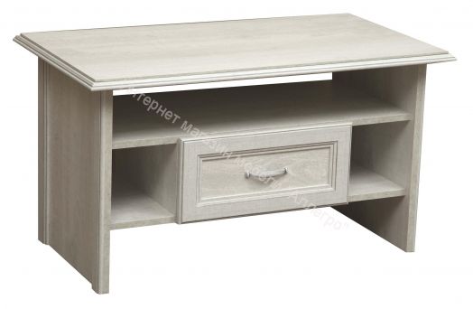 Журнальный стол Сохо 32-20, Бетон пайн белый/Бетон пайн белый патина